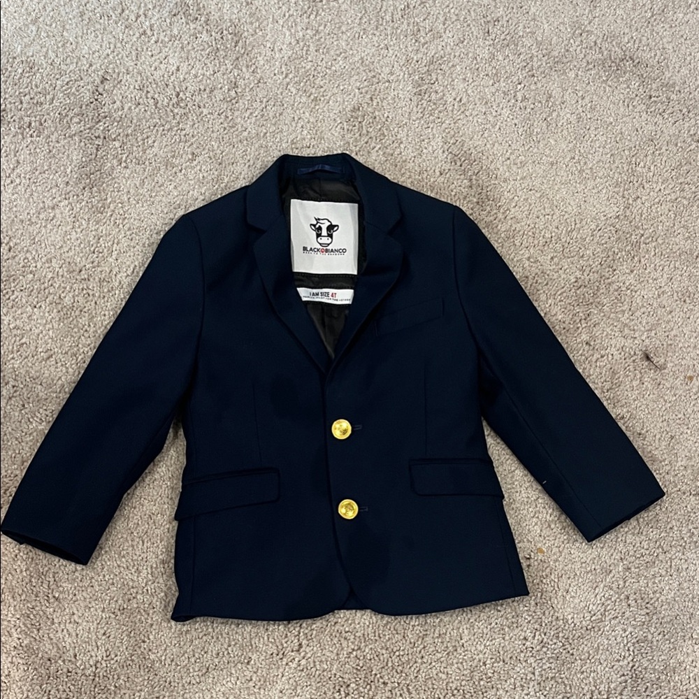 Navy Kids Blazer with Gold Buttons